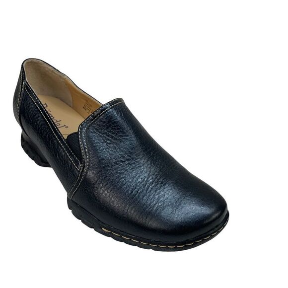 🔵Bjorndal Neptune Black Leather Slip On Loafers 6 - Picture 1 of 9
